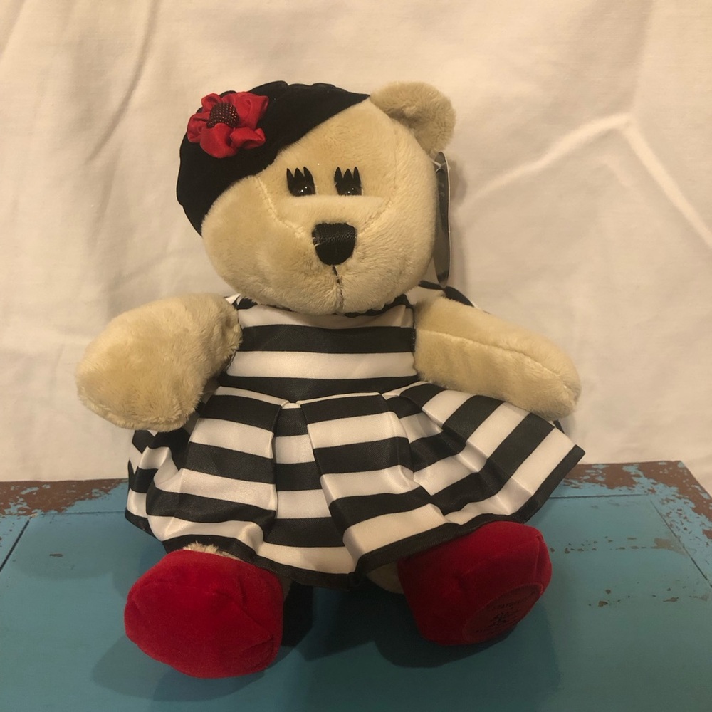 Starbucks Bearista Bear Alice and Olivia 2013 110th Edition with Tags 10”x6”